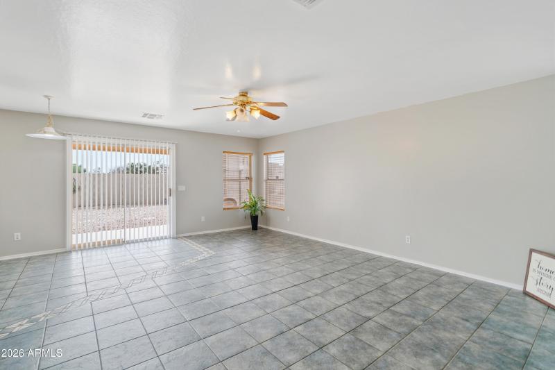 Spacious living area