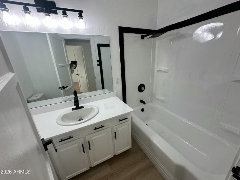 Unit A guest bathroom