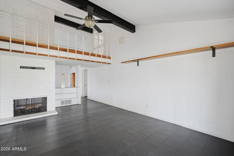 Dining Area with 2-Way Fireplace