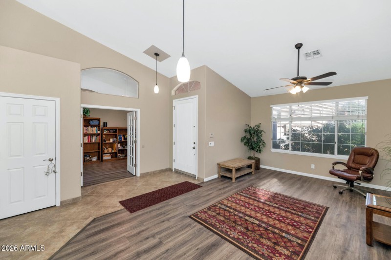 Double Door Entry to Den