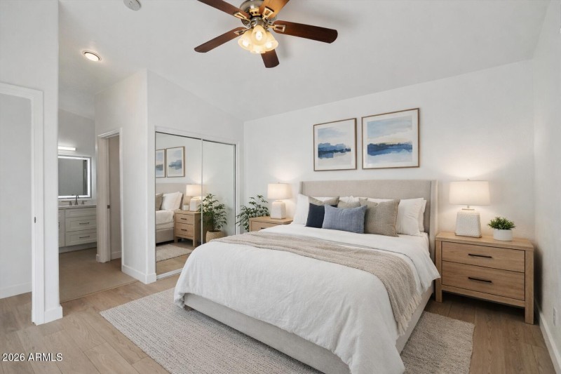 Primary Bedroom Virtual Staged 1