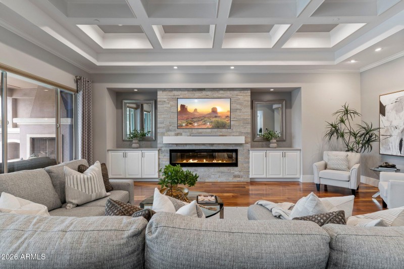 Linear Electric Fireplace with