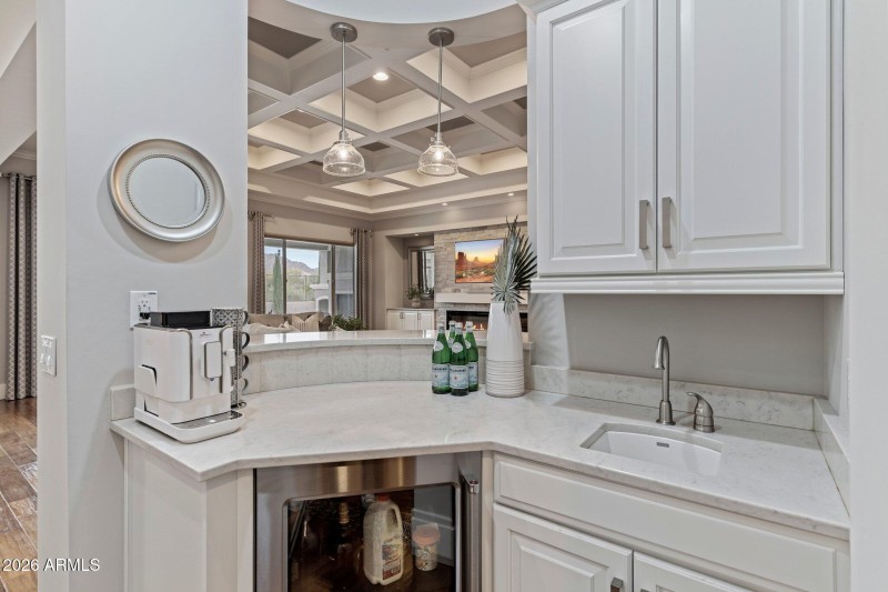 Serving Bar with Beverage