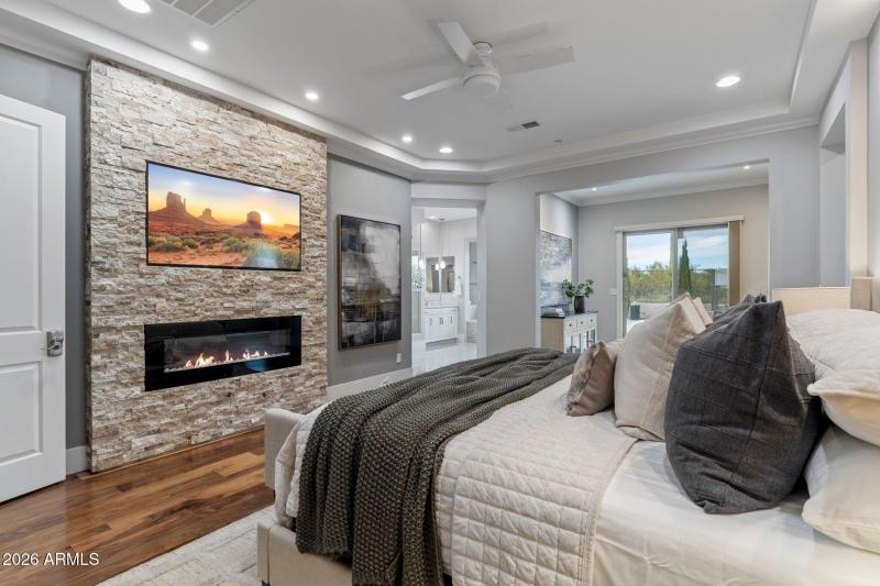 Linear Electric Fireplace with