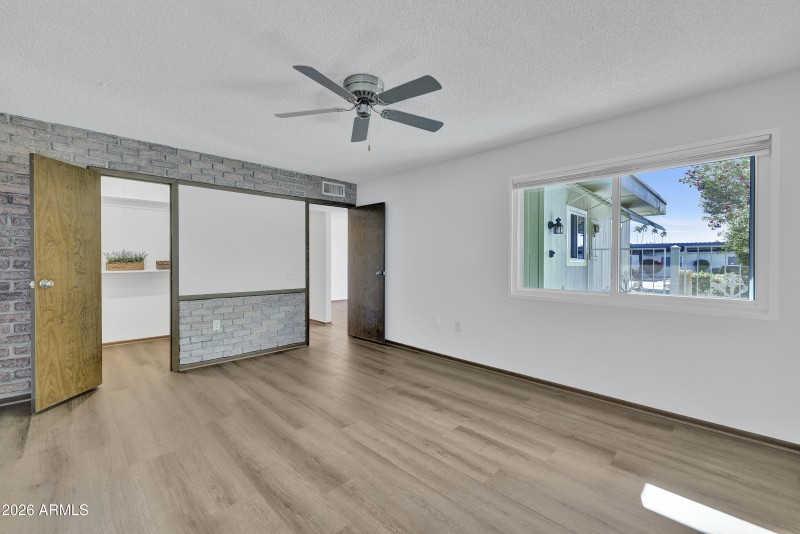 Bedroom 2 overlooks front patio