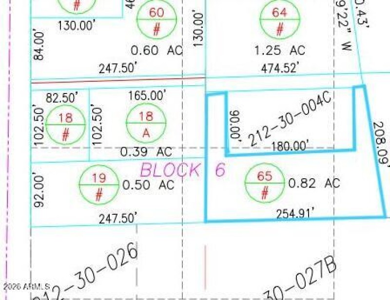 Parcel Plat 212-28-065 highlighted
