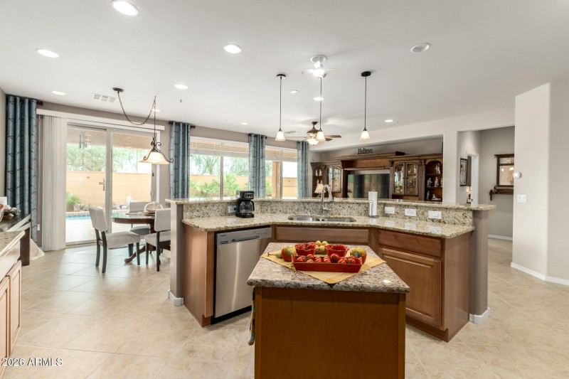 Wide Open Kitchen to Great Room