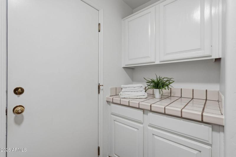 Laundry folding counter/cabinets