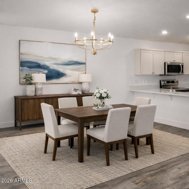 Virtual staged dining