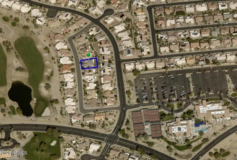 Aerial to Palm Ridge rec center