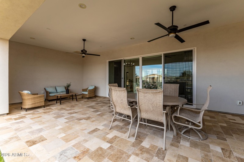 Travertine Patio