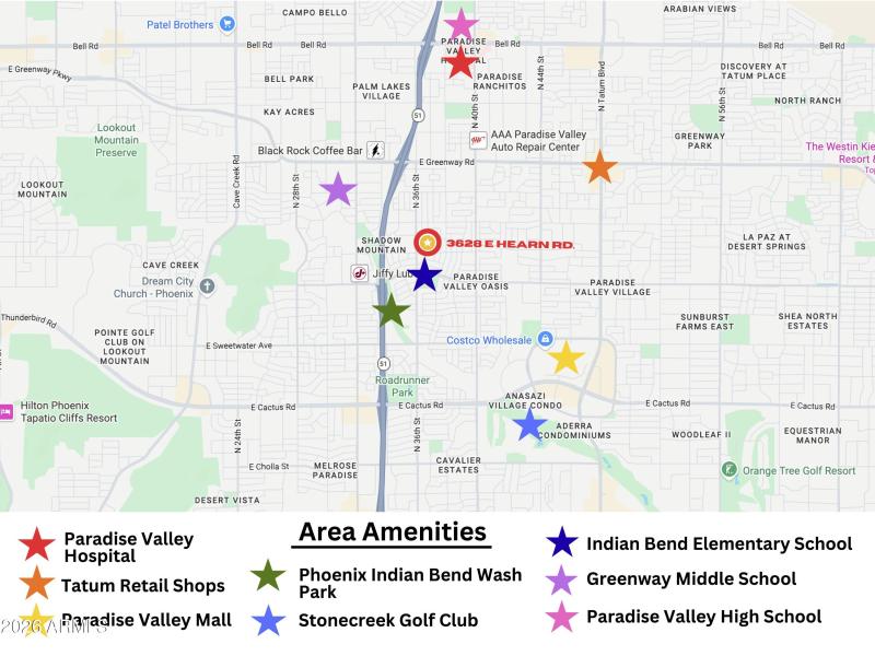 3628 E Hearn Rd neighborhood map
