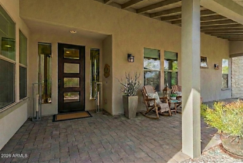 Relaxing front porch