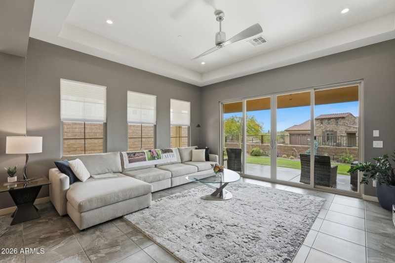 Sliders to Outdoor Covered Patio