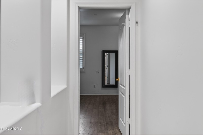 Master bedroom entrance