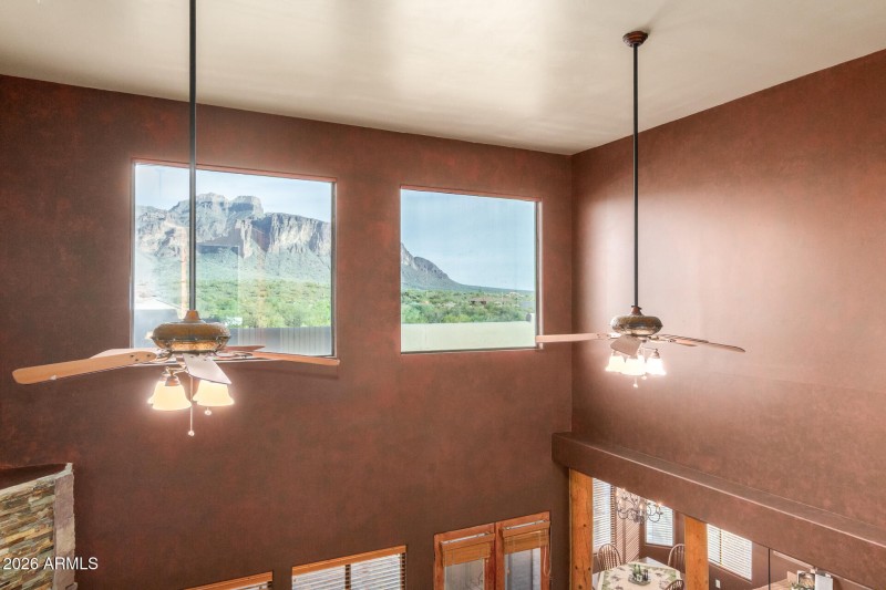 views out from upstairs hallway