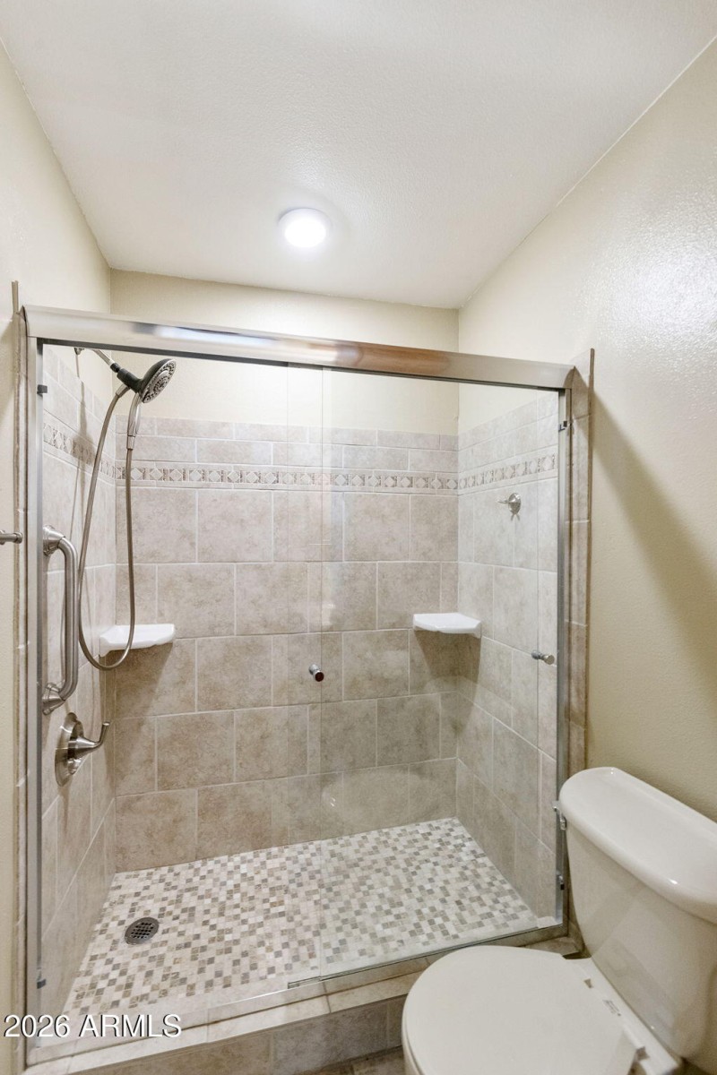 Primary Tiled Walk-In Shower
