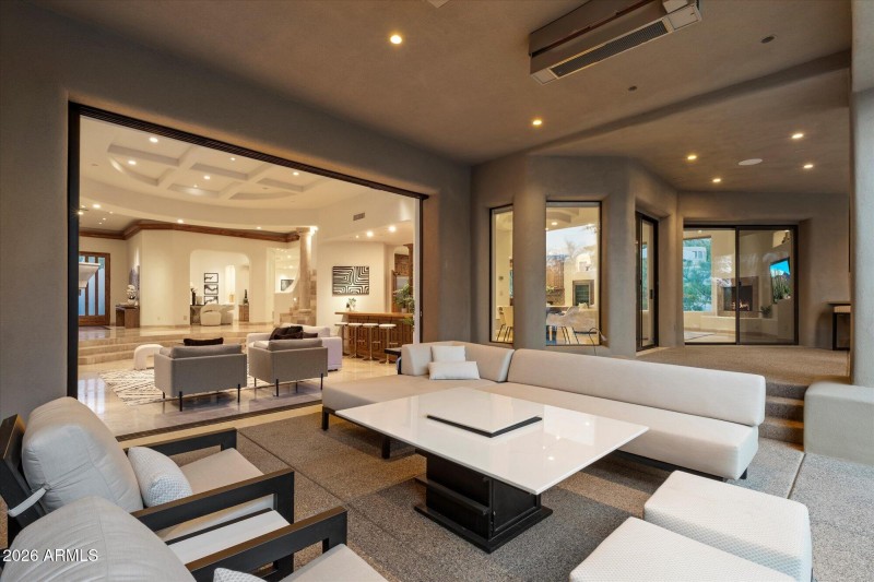 Twilight Covered Patio