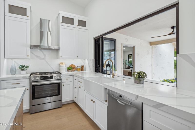 Kitchen folding window