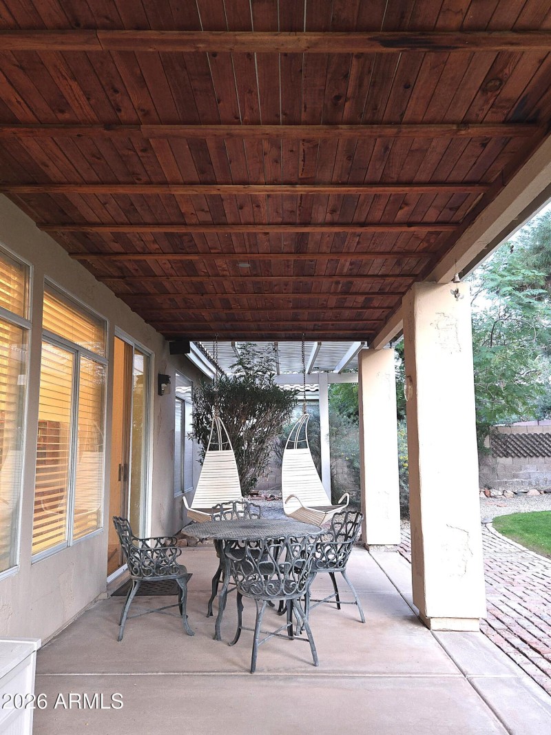 Covered patio