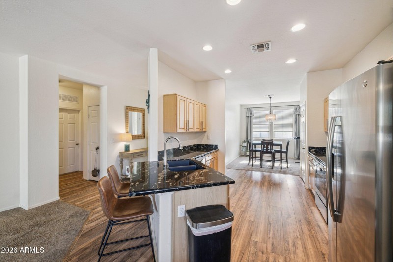 Kitchen View – Open layout