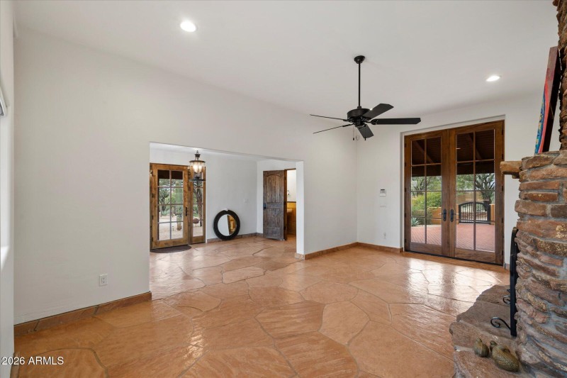 Living Space With Patio Access