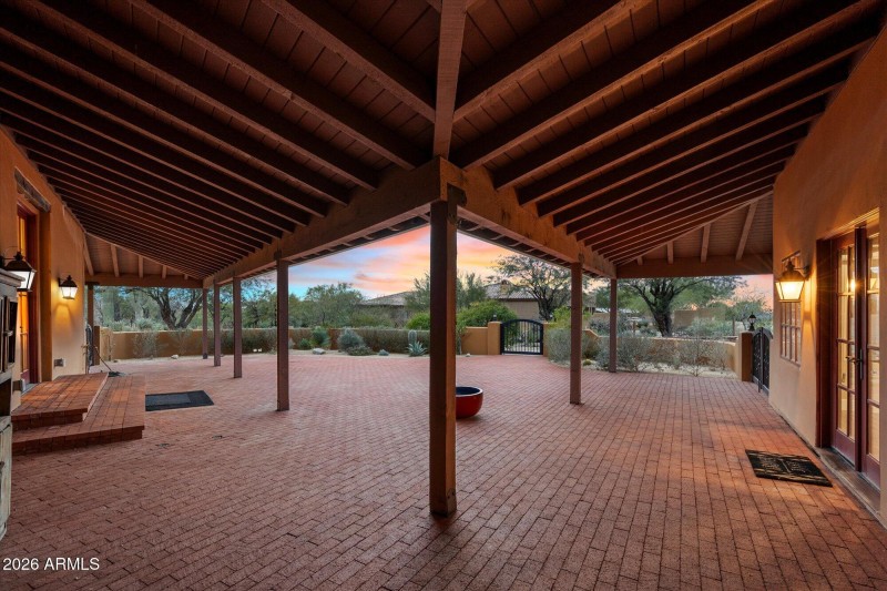 Covered Patio With Desert Views