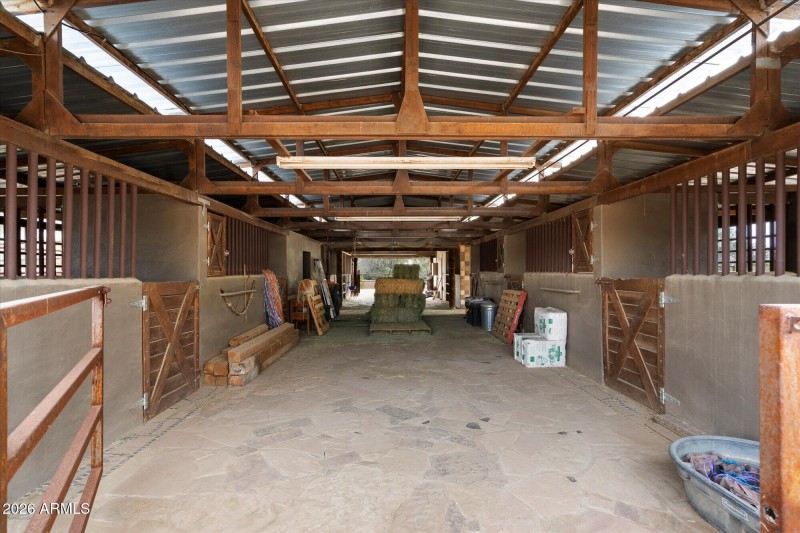 Barn Aisle w Multiple Stalls