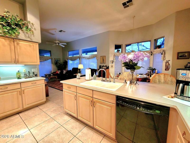 Kitchen to 2nd great room