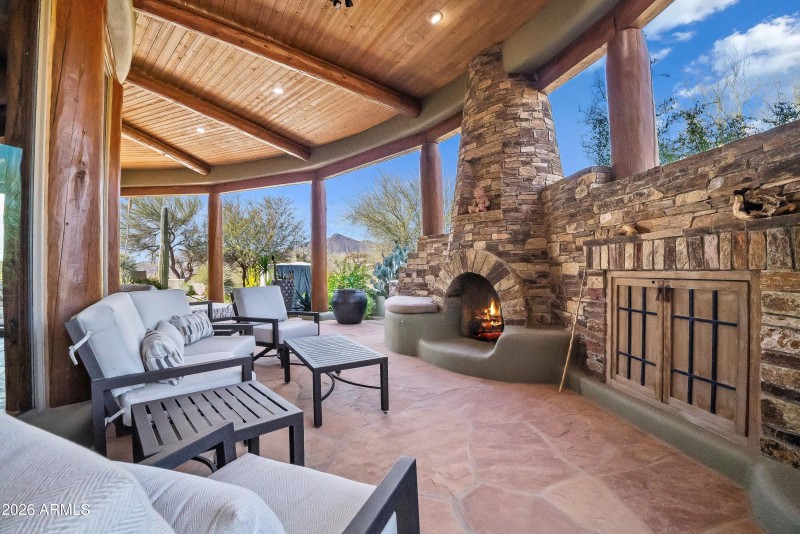 Back Patio Fireplace