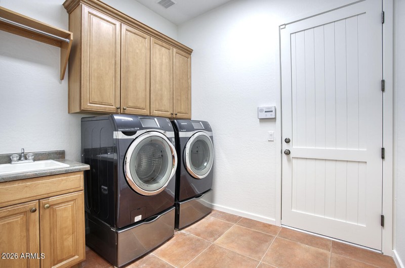 Large laundry Room.