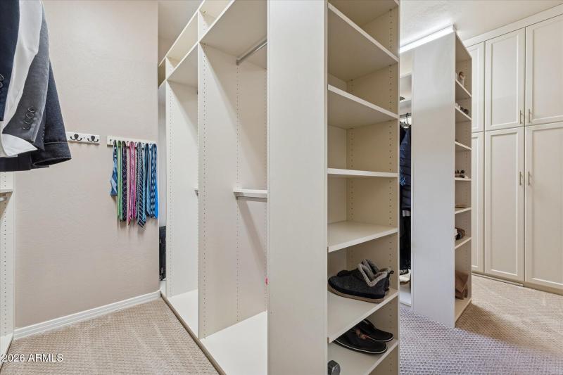 Ample Storage In Primary Closet