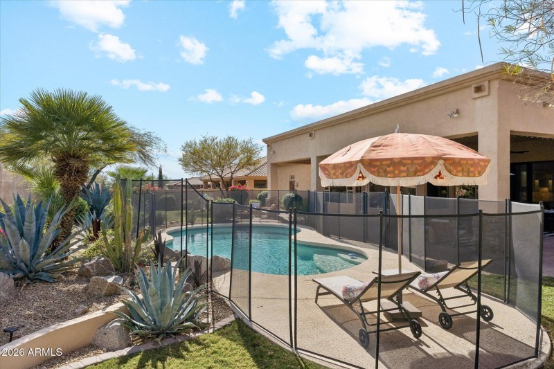 Large Pool With Great Pool Fence