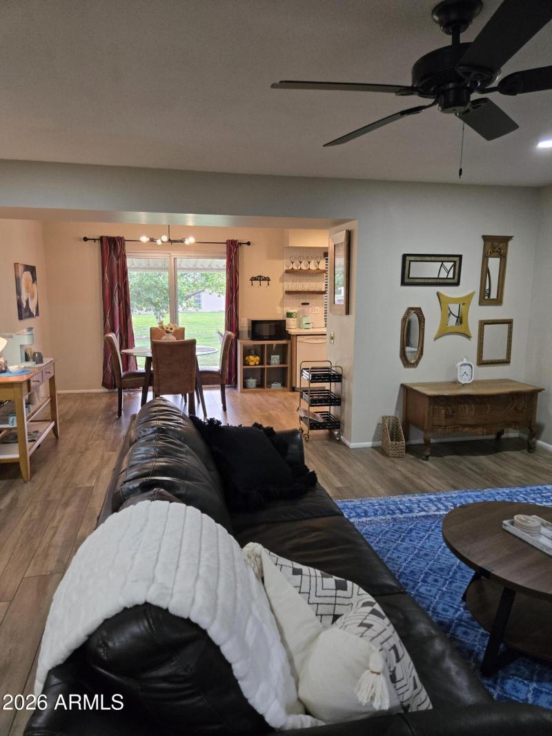 Leather Sofa in the Living Room
