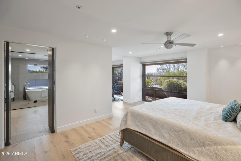 Spacious master suite