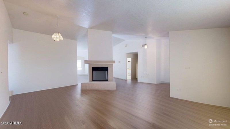 DEFURNISHED entire main area