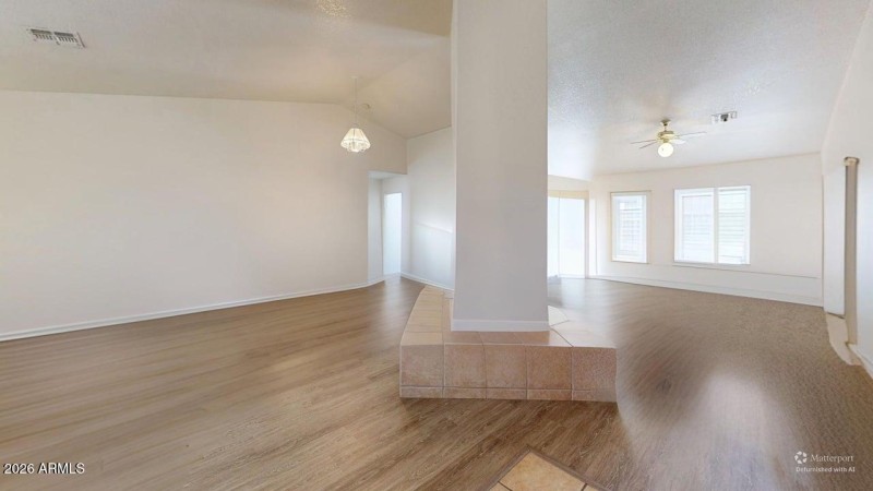 Livingroom and entrance view DEFURNISHED