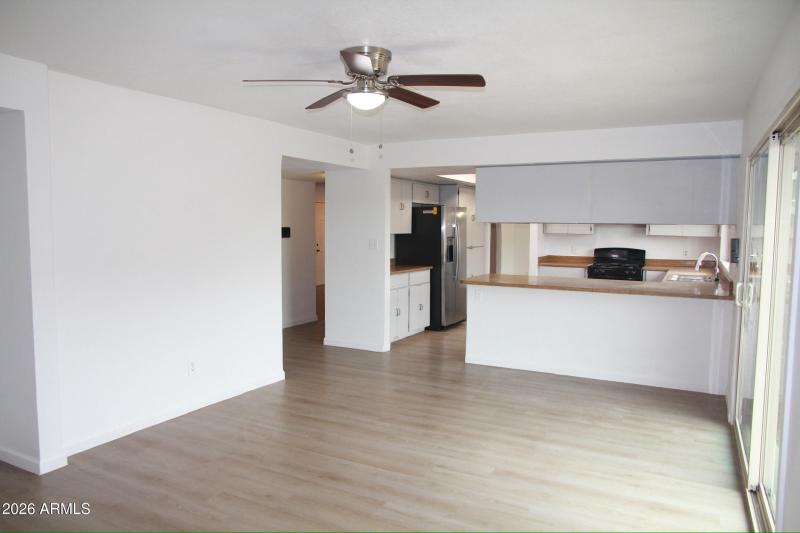 Family Room w/ view to Kitchen