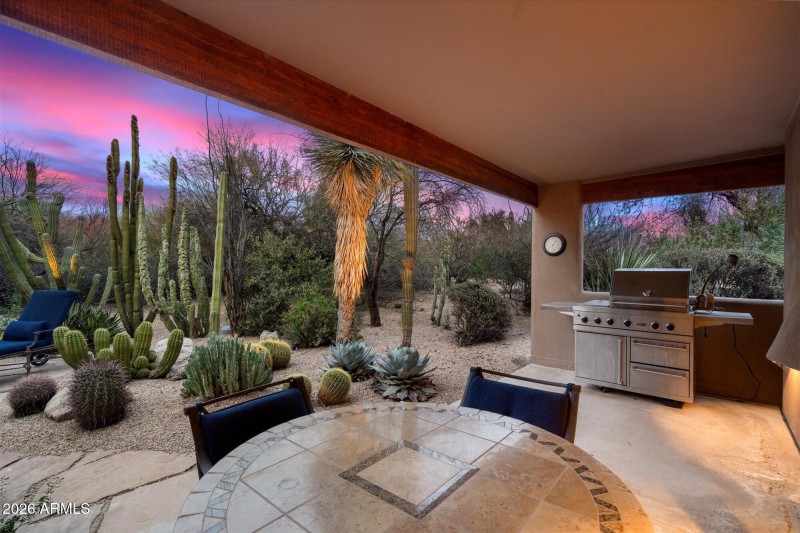 Covered Patio at Twilight