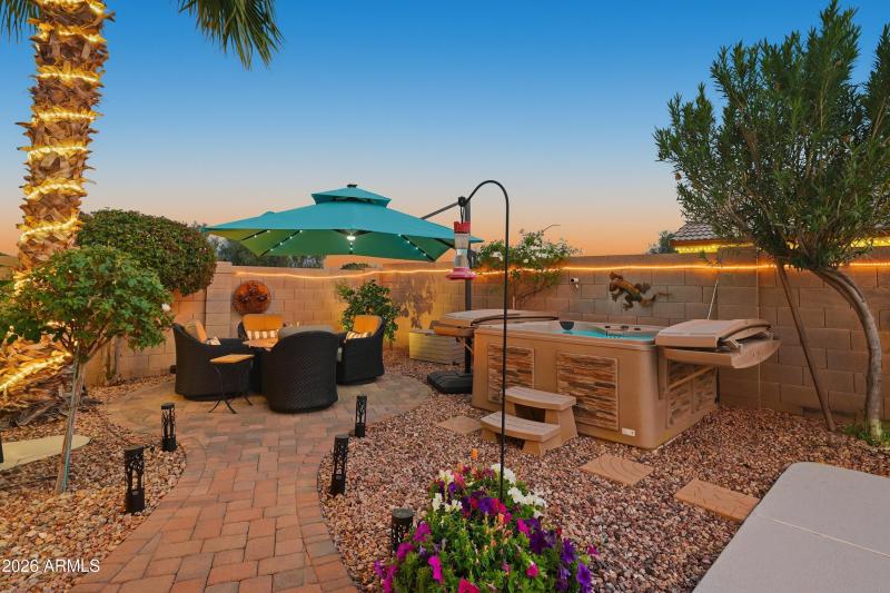 2nd Patio and Hot Tub Area