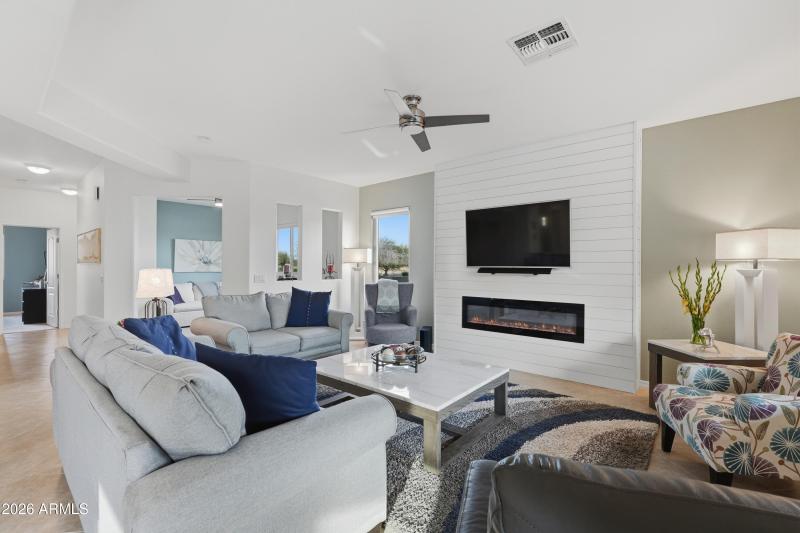 Living Room with Fireplace