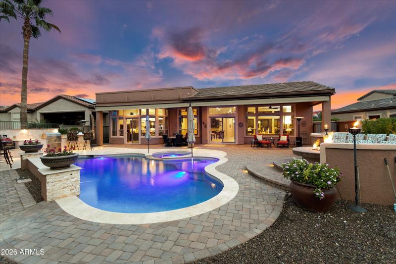 BACK OF HOME AT TWLIGHT