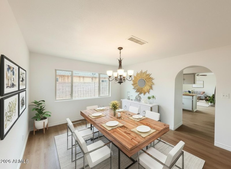 Dining Room- VIRTUALLY STAGED