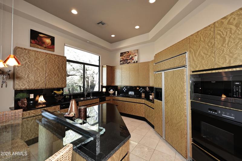 Custom Glass & Granite Island