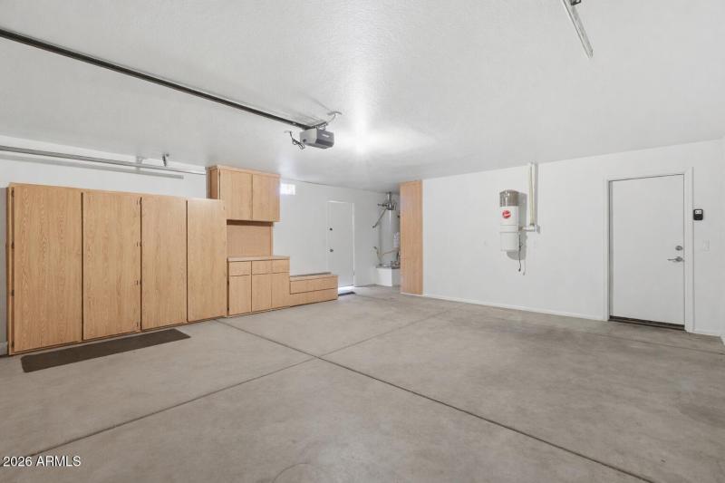 Garage with extra room for storage