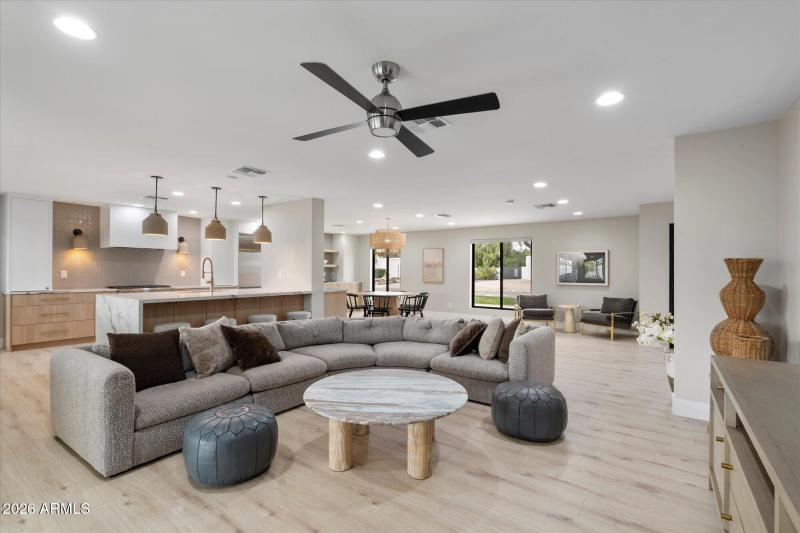 Living Area w Kitchen View