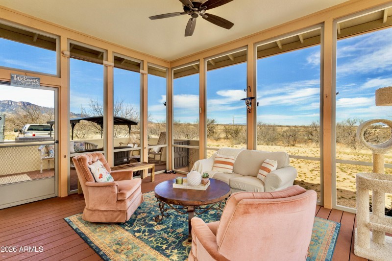 Large screened in porch