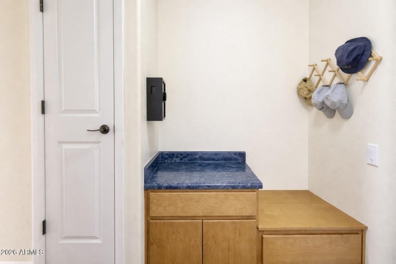 Spacious laundry area