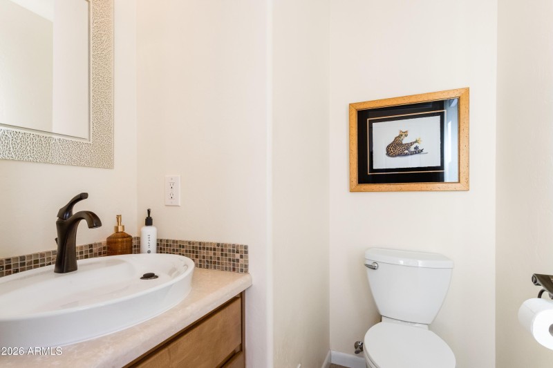 Main floor powder room