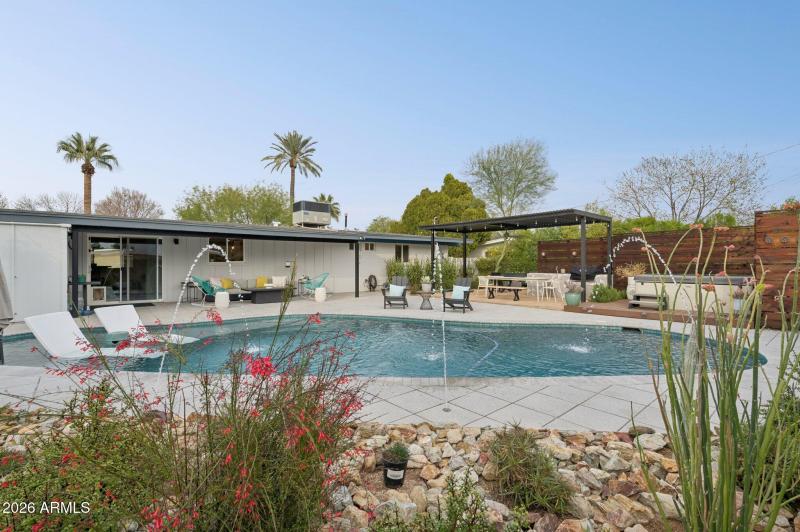 Landcape-architect designed rear yard